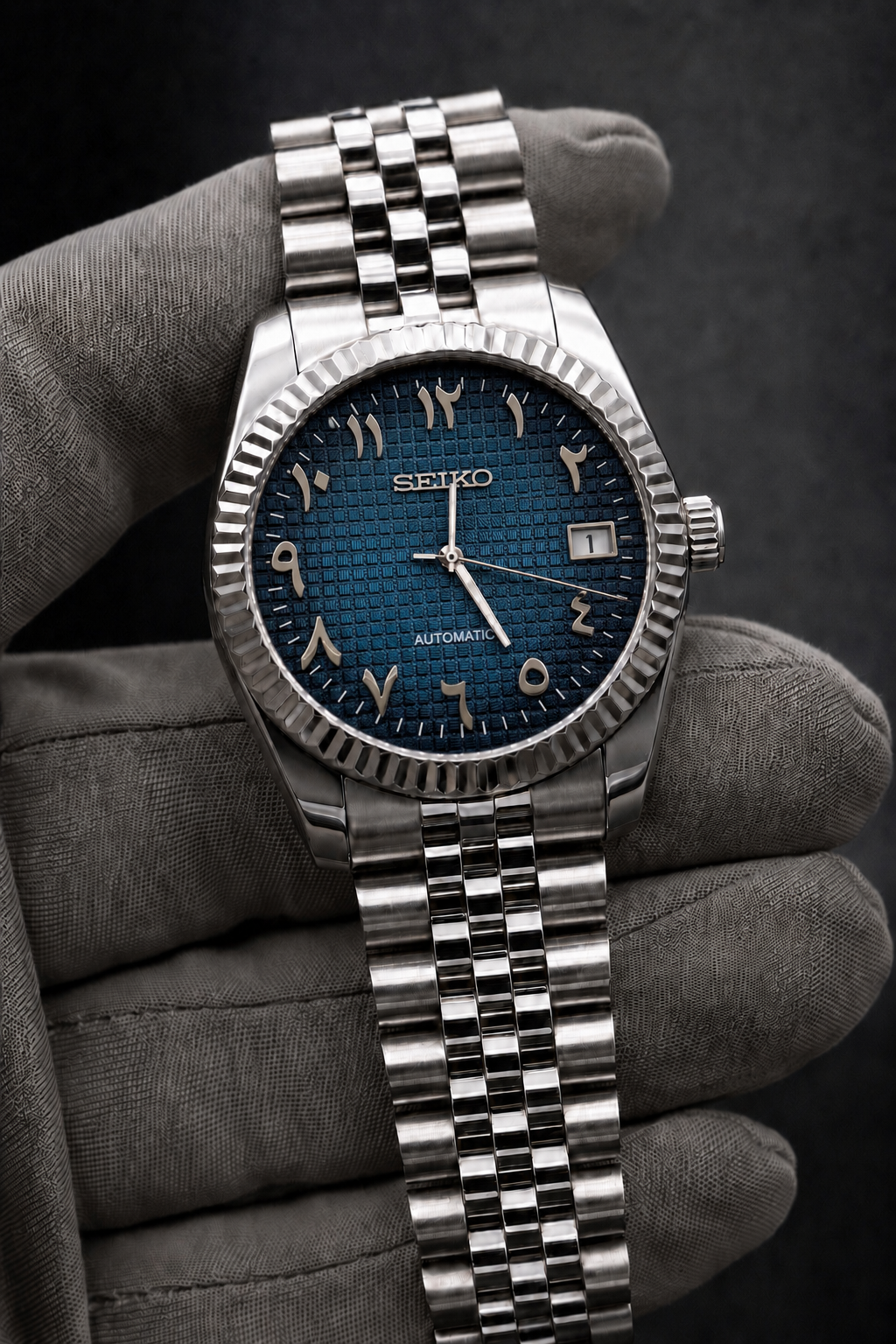 Arabic Dial Waffle Bleu Pétrole