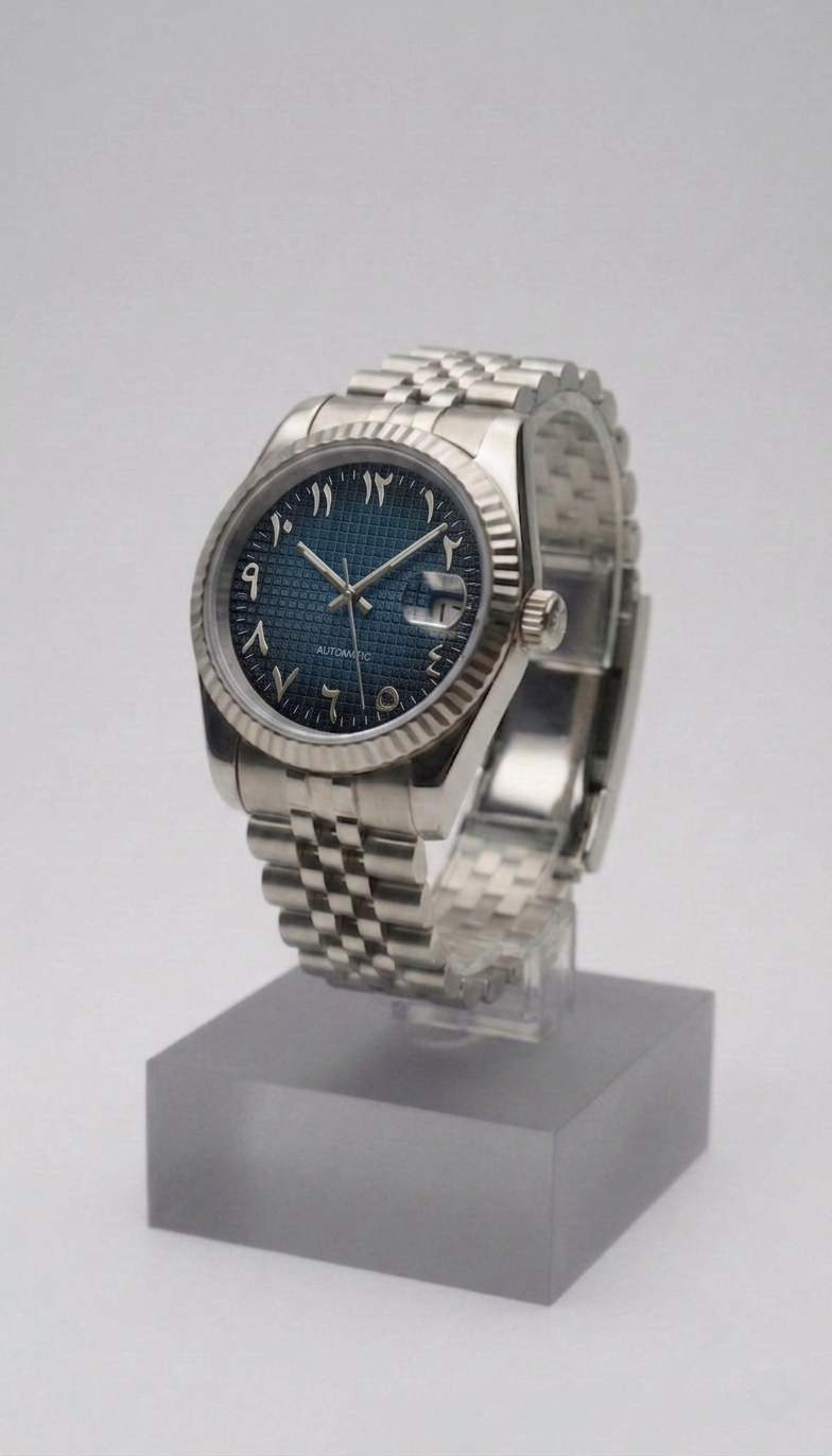 Arabic Dial Waffle Bleu Pétrole