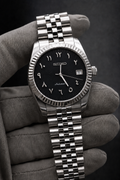 Arabic Dial Ridge Noir