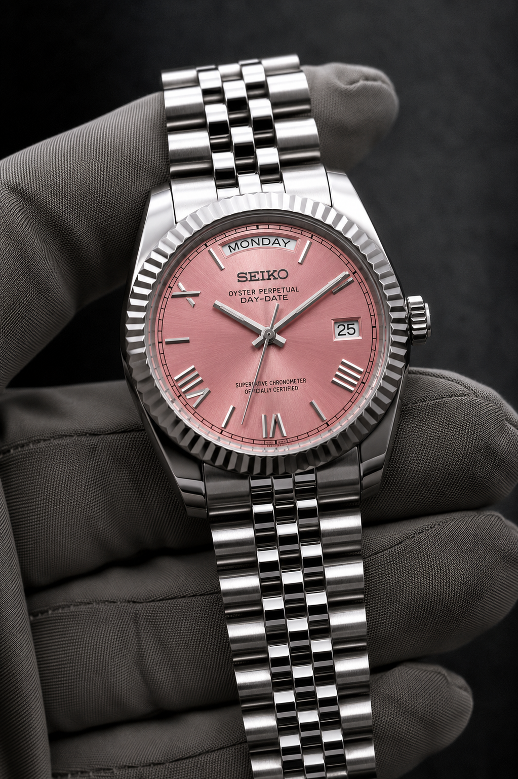 Day-Date Roman Dial Rose