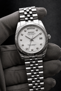 Day-Date Diamant Dial Blanc
