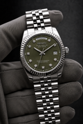 Day-Date Diamant Dial Olive
