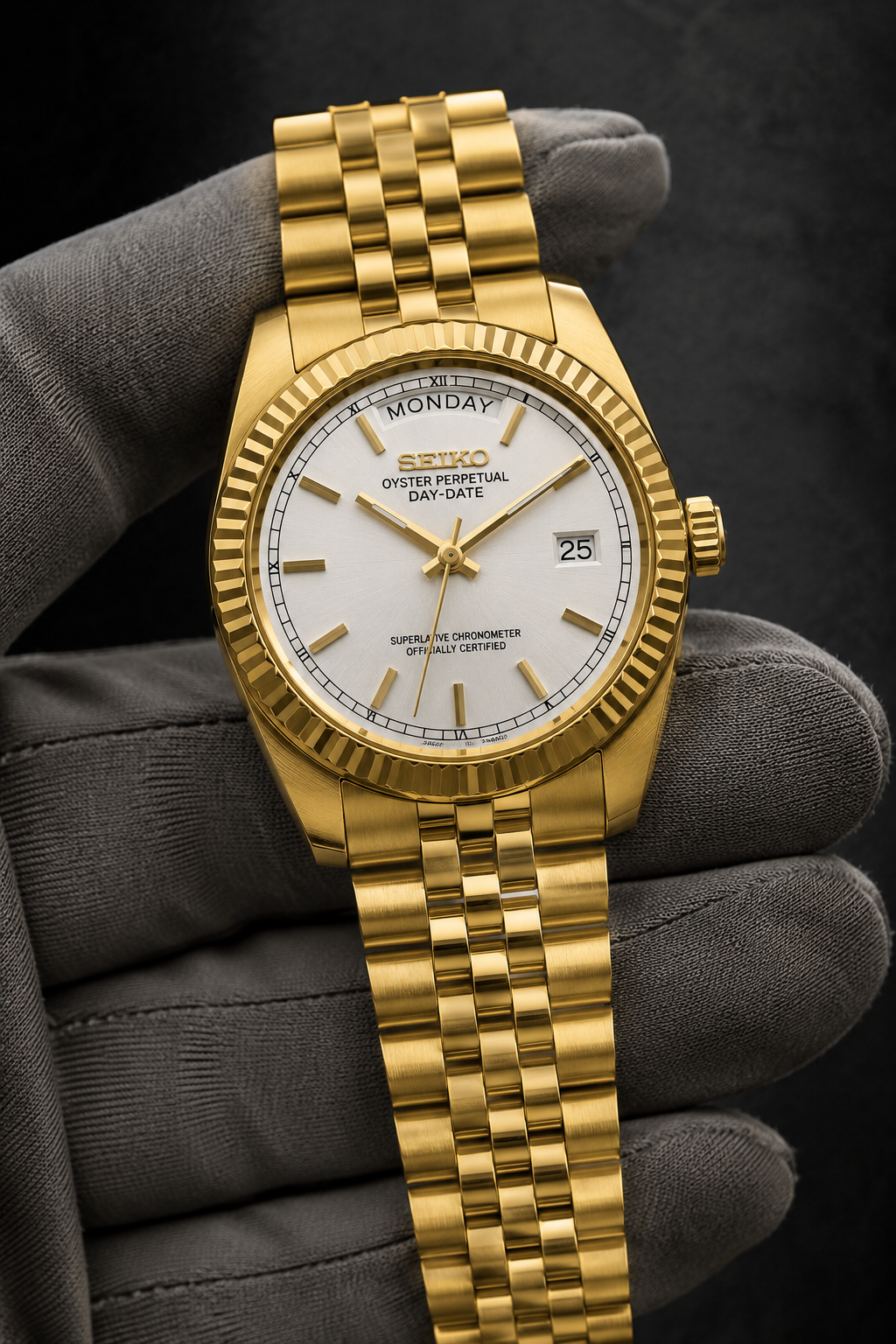 Day-Date Or Jaune Blanc
