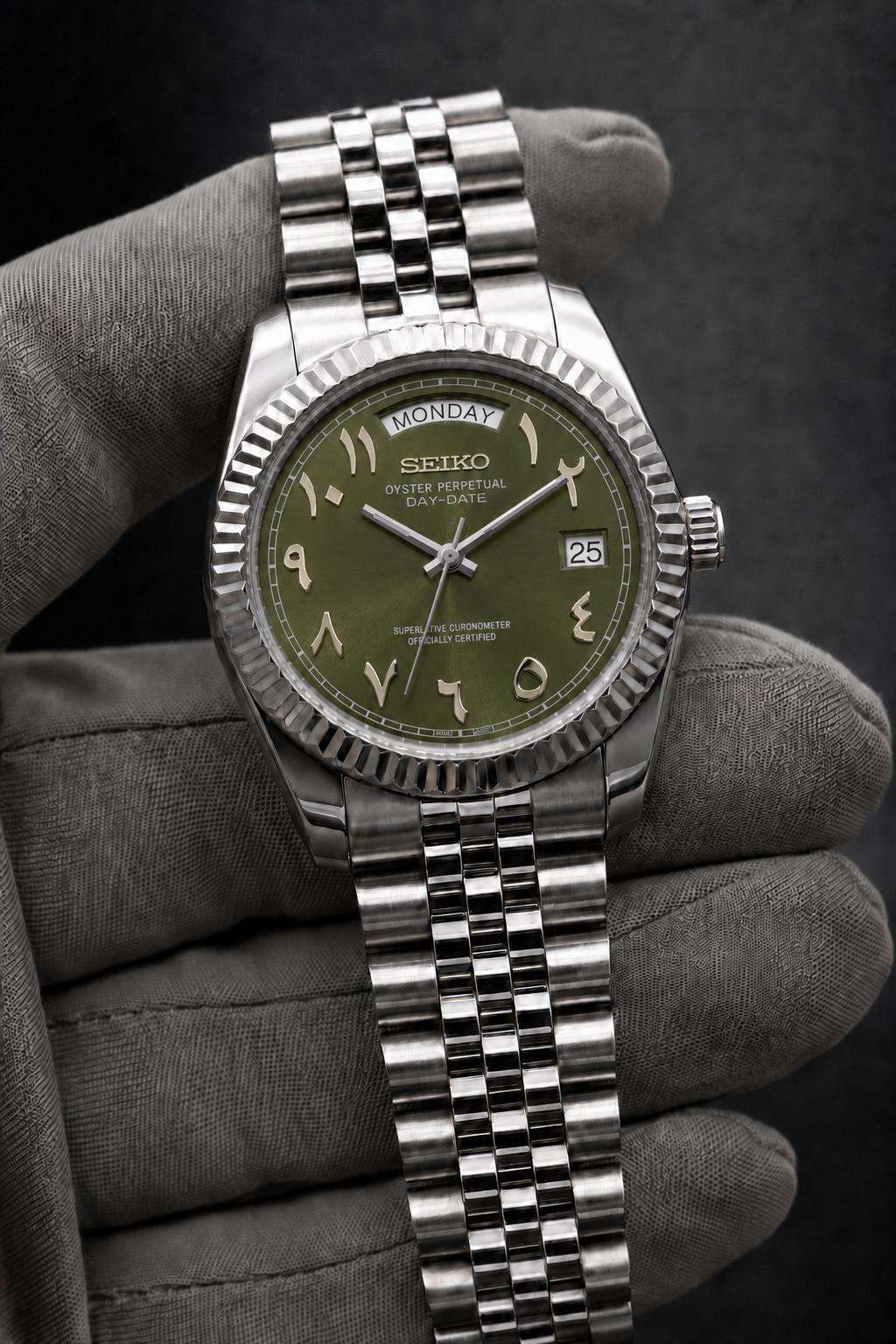 Day-Date Arabic Dial Olive