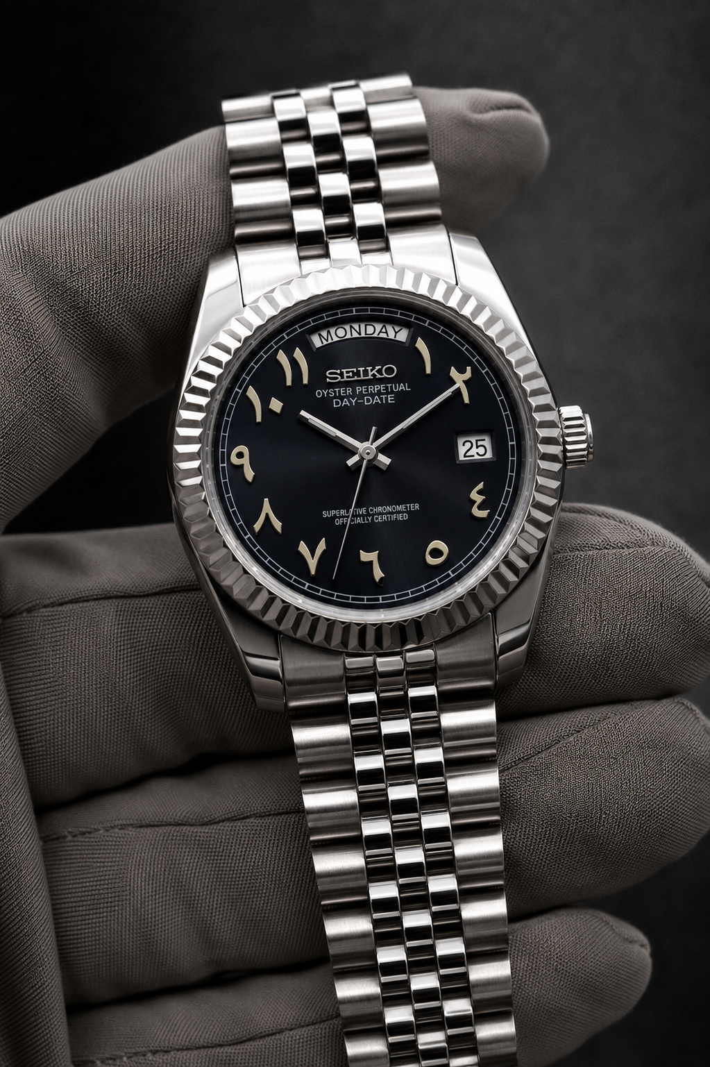 Day-Date Arabic Dial Noir