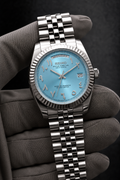 Day-Date Arabic Dial Bleu Clair