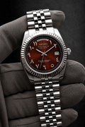 Day-Date Arabic Dial Marron