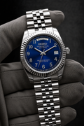 Day-Date Number Dial Bleu