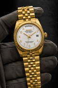 Day-Date Number Dial Or Jaune Blanc