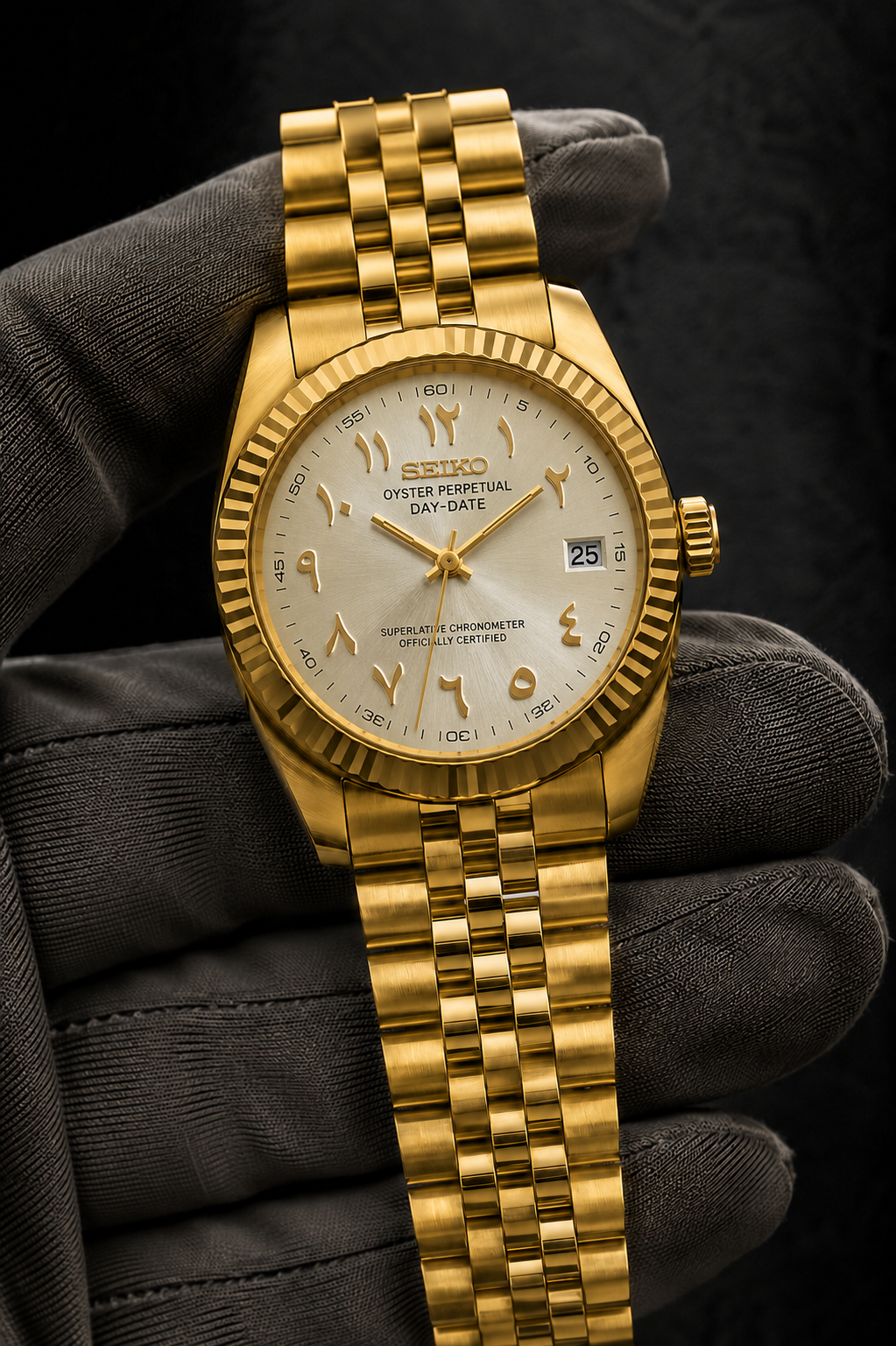 Arabic Dial Or Jaune Blanc