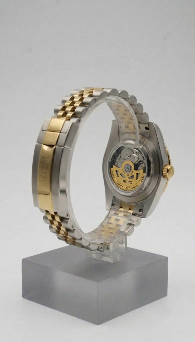 Arabic Dial Argent Or Noire